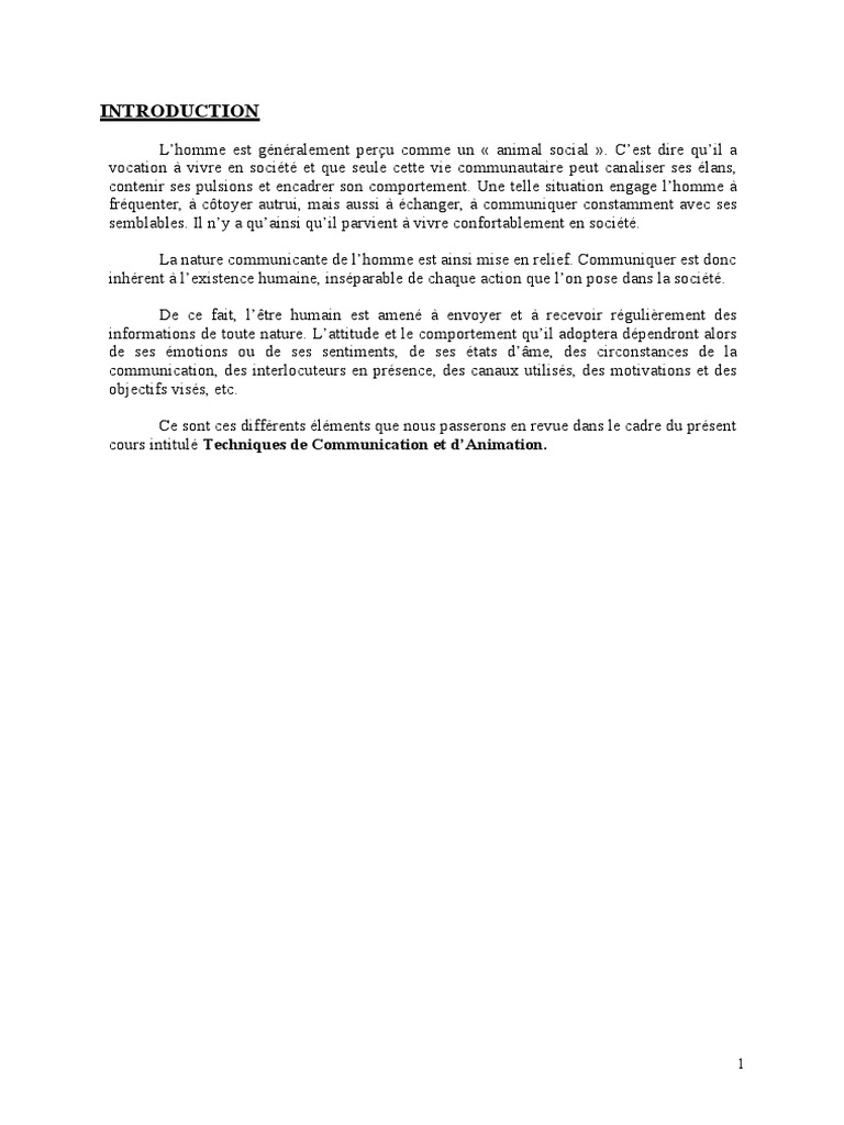 Techniques de Communication Interpersonnelle | PDF | la communication ...