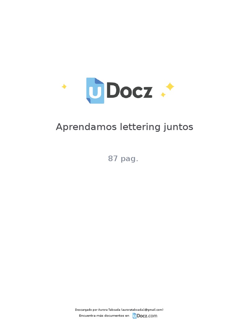Aprendamos Lettering Juntos 240307 Downloable | PDF