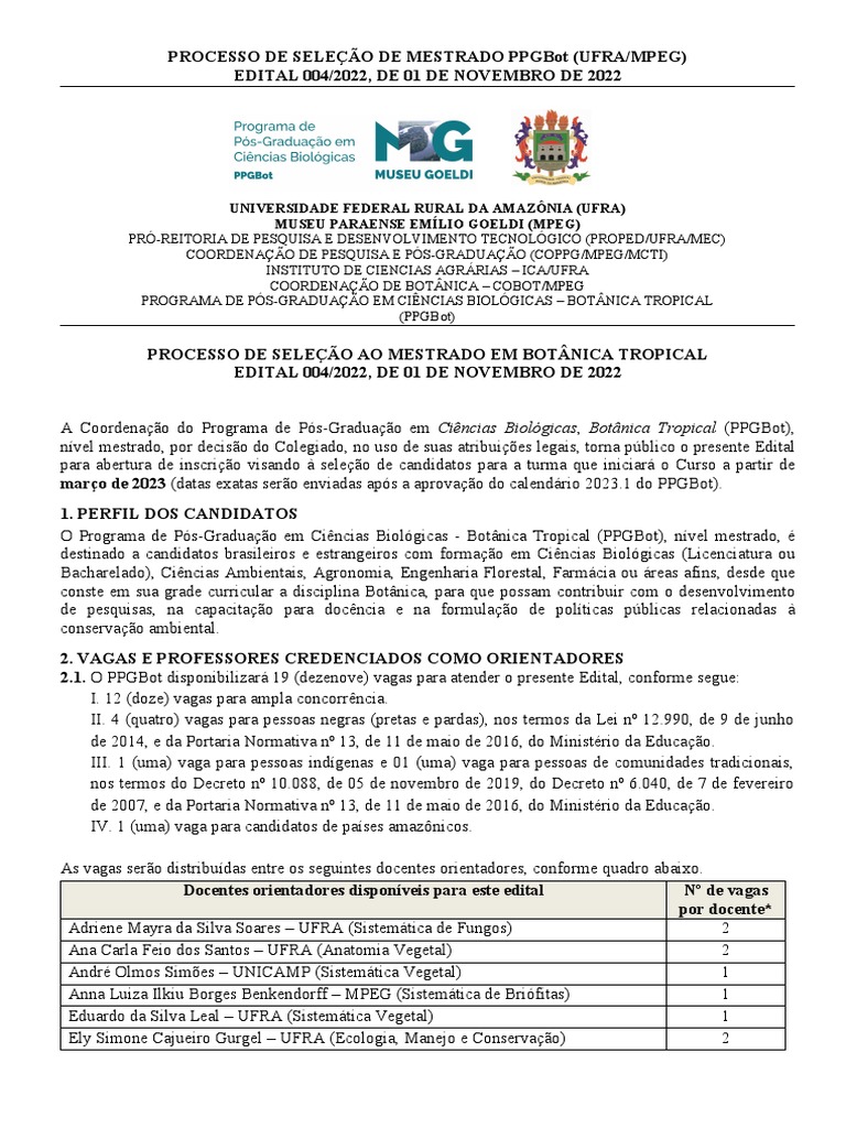 Edital 004-2022 - PPGBot-Mestrado - Verso para A PROPED Atualizada ...
