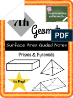 Geometry: Surface Area Guided Notes