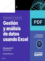 Brochure Gestión y Análisis de Datos Usando Excel MARZ 2023