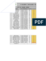 Planilha Insumos SEBRAE