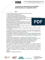 Documentos A Presentar, Solicitud y Anexos Luego de Adjudicar Plaza