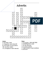 Adverbs of Frequency Crossword Ninth Grade