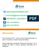 Inducción Sani Consultora