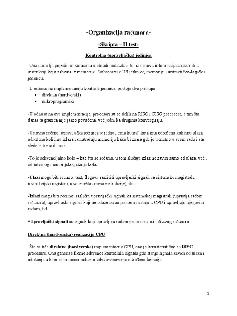 Skripta 2 Test | PDF
