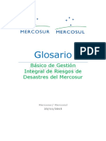 Glosario. Básico de Gestión Integral de Riesgos de Desastres Del Mercosur