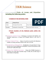 Two National Parks of Assam and Rajasthan Including The Following Points