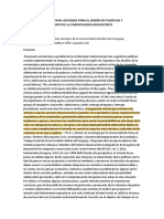 Entre Prevenir y Apoyar: Opciones para El Diseño de Políticas y Programas en El Campo de La Parentalidad Adolescente. Javier Pereira