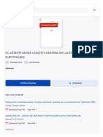 (DOC) EL ARTE DE GANAR ATAQUE Y DEFENSA EN LAS CAMPAÑAS ELECTORALES Santiago Nieto and Jaime Duran - Academia