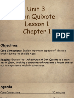 Unit 3 Don Quixote Lesson 1