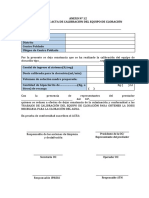 Anexo #12 Acta de Calibración Del Equipo de Cloración