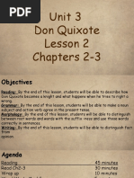 Unit 3 Don Quixote Lesson 2