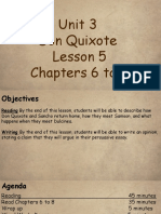 Unit 3 Don Quixote Lesson 5