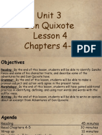 Unit 3 Don Quixote Lesson 4