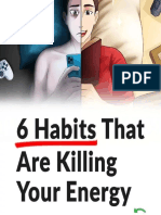 6 Habits that are killing your energy