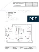 Plano de Áreas Críticas en Instalaciones.