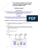 Business Statistics in Practice 7th Edition by Bowerman Connell and Murphree ISBN Solution Manual