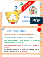 Juego Ordena Oraciones