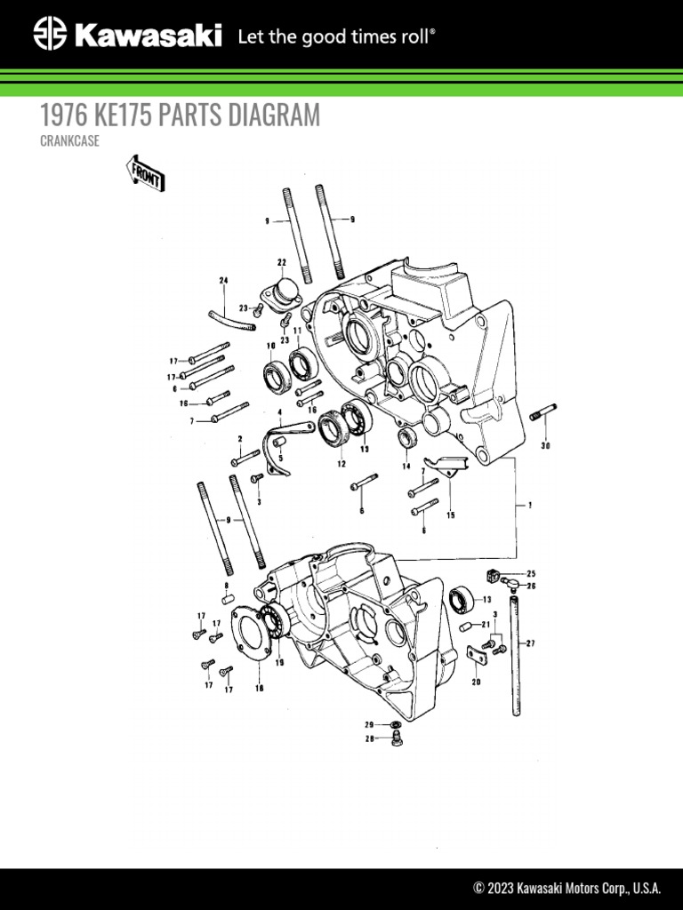 1976 Ke175 Crankcase PDF