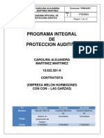 Programa de Proteccion Auditiva Carolina Martinez