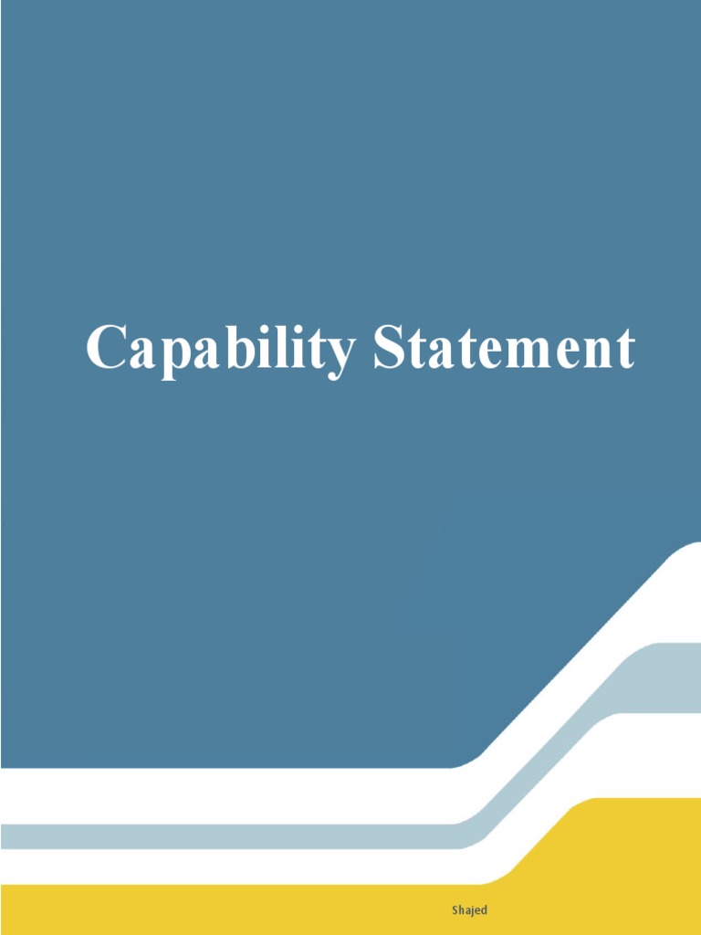 Capability Statements Guide | PDF | Competitive Advantage | Brand