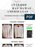 Catalogo Poleras Americanas Mujeres