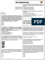 Lista - 03 - CALORIMETRIA (PROPAGAÇÃO DO CALOR CAPACIDADE TÉRMICA TIPOS DE CALOR MUDANÇAS