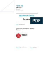 Consigna Del Segundo Parcial de Legislación para La Salud - 27.0623