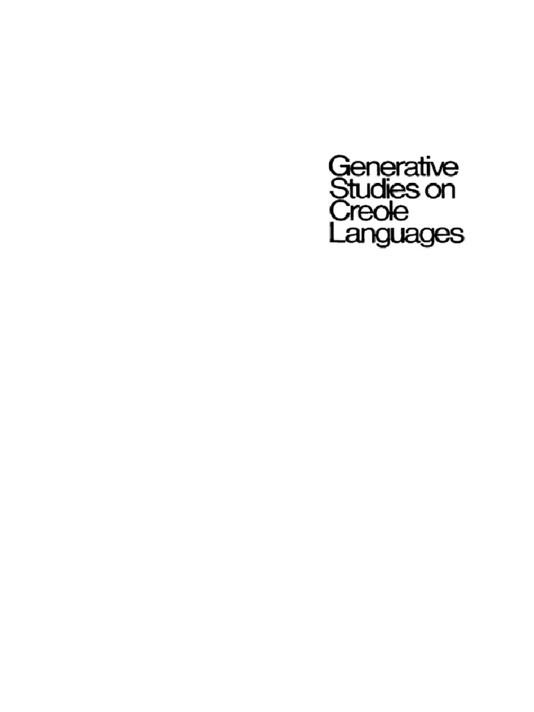 Studies On Semantics In Generative Grammar
