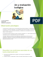 Observación y Evaluación Psicológica