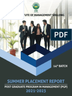 IIM Shillong Summer Placement Report 2021 23 - Final LR