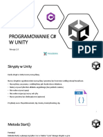 Programowanie C# W Unity