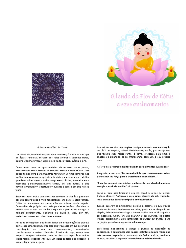 A Lenda da Flor de Lótus | PDF | Incêndios | Beleza