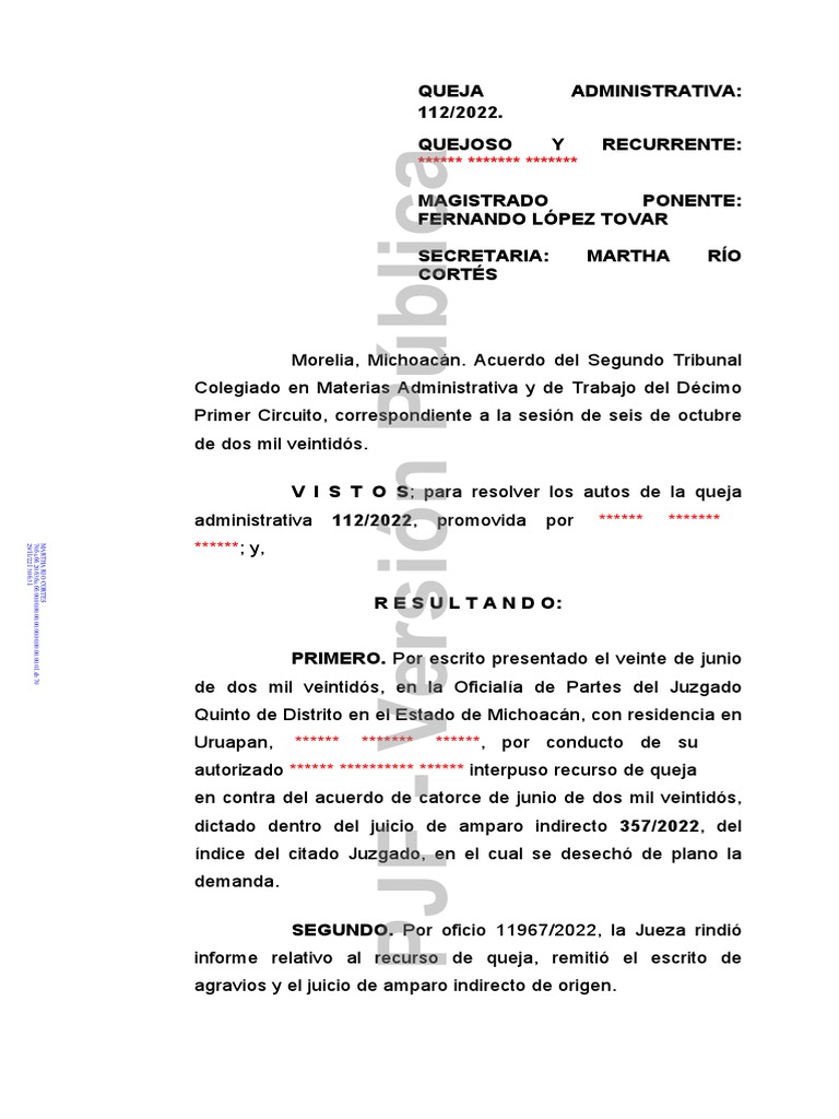 Ejecutoria de Amparo | PDF | Caso de ley | Judicaturas