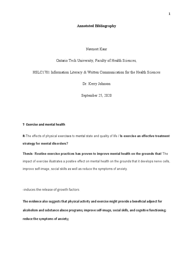 Annotated bibliography pdf mental health dementia