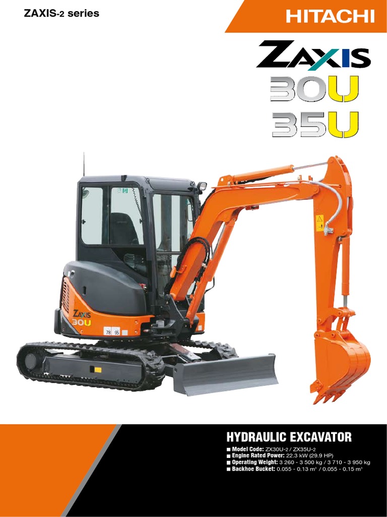 Excavator 30U | PDF | Pump | Horsepower