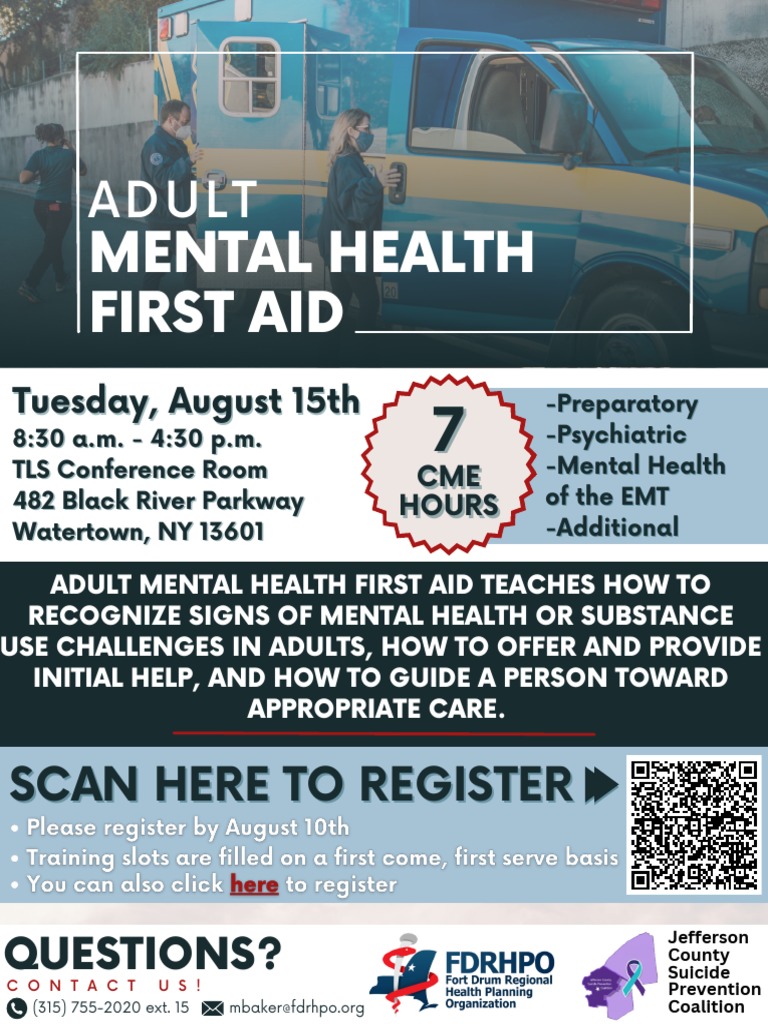 Adult Mental Health First Aid Course | PDF
