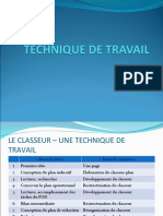 Technique de Travail