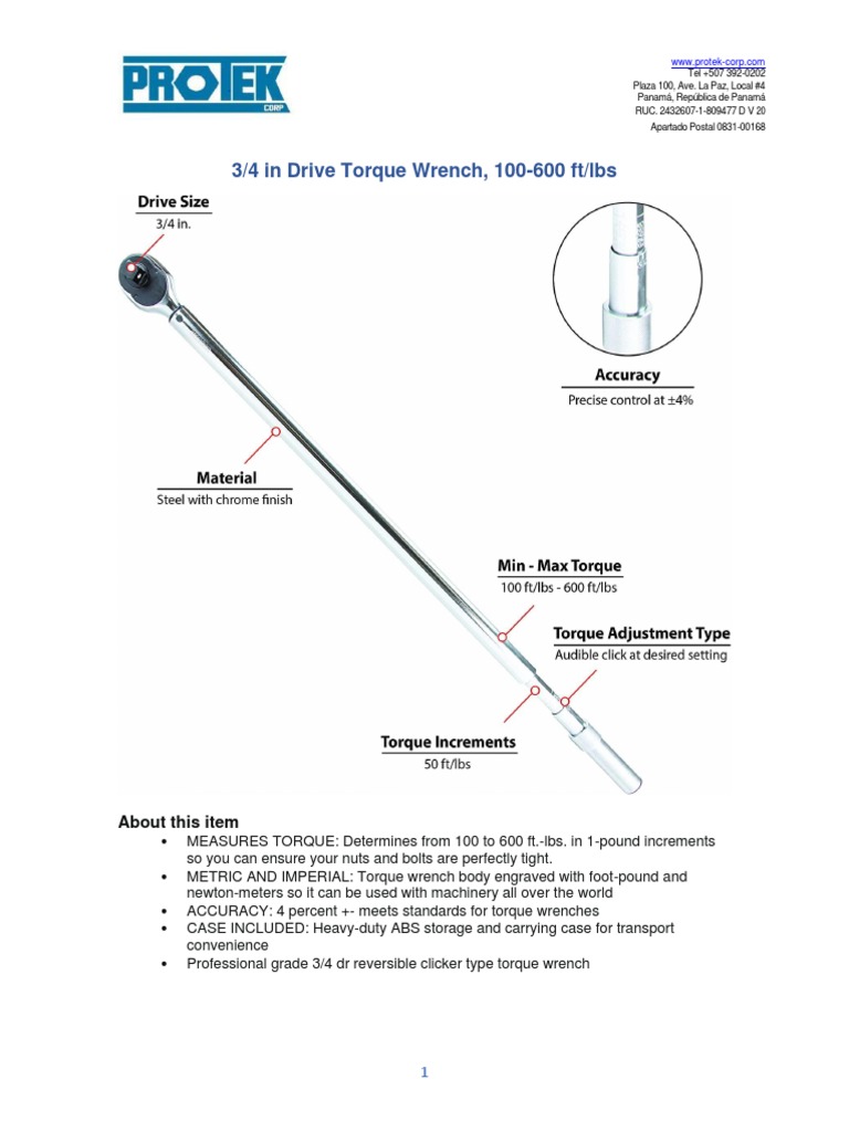 Professional Torque Wrenches for Precision | PDF | Torque | Tools