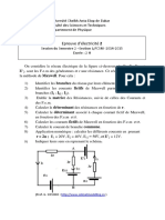 Epreuve D'électricité 2 Semestre 2 L1PCSM 2014 2015