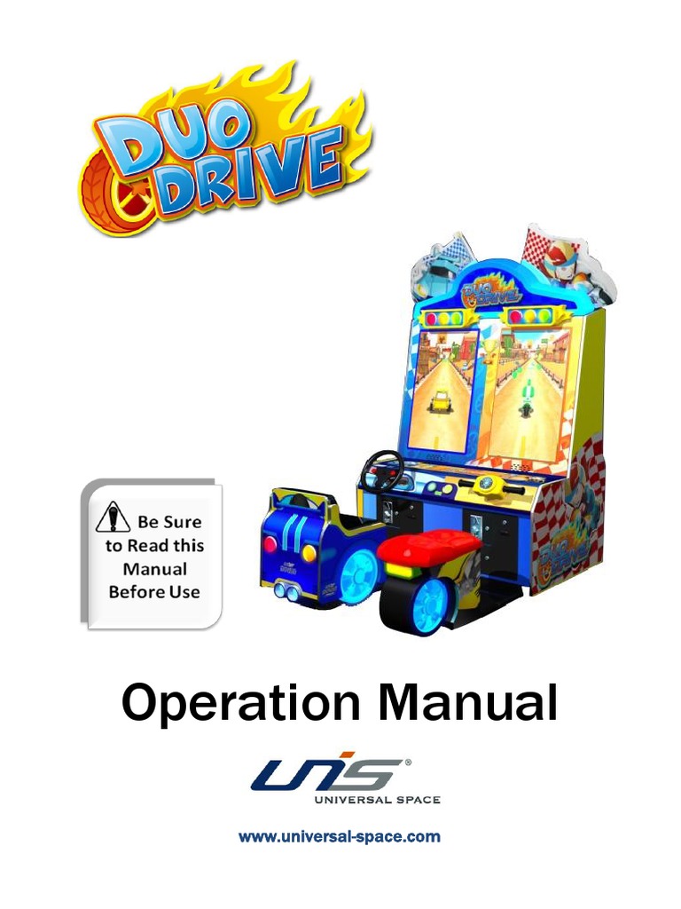 DUO DRIVE Arcade Game Manual | PDF | Ac Power Plugs And Sockets