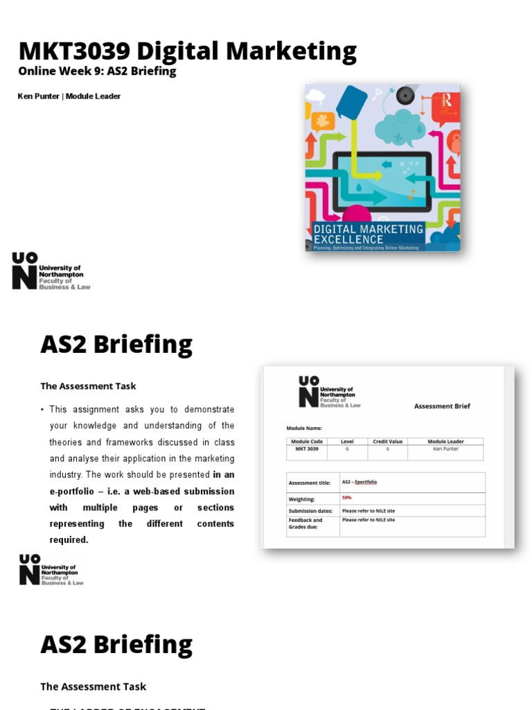 MKT3039 - Week Nine Workshop - AS2 Briefing | PDF | Digital Marketing ...