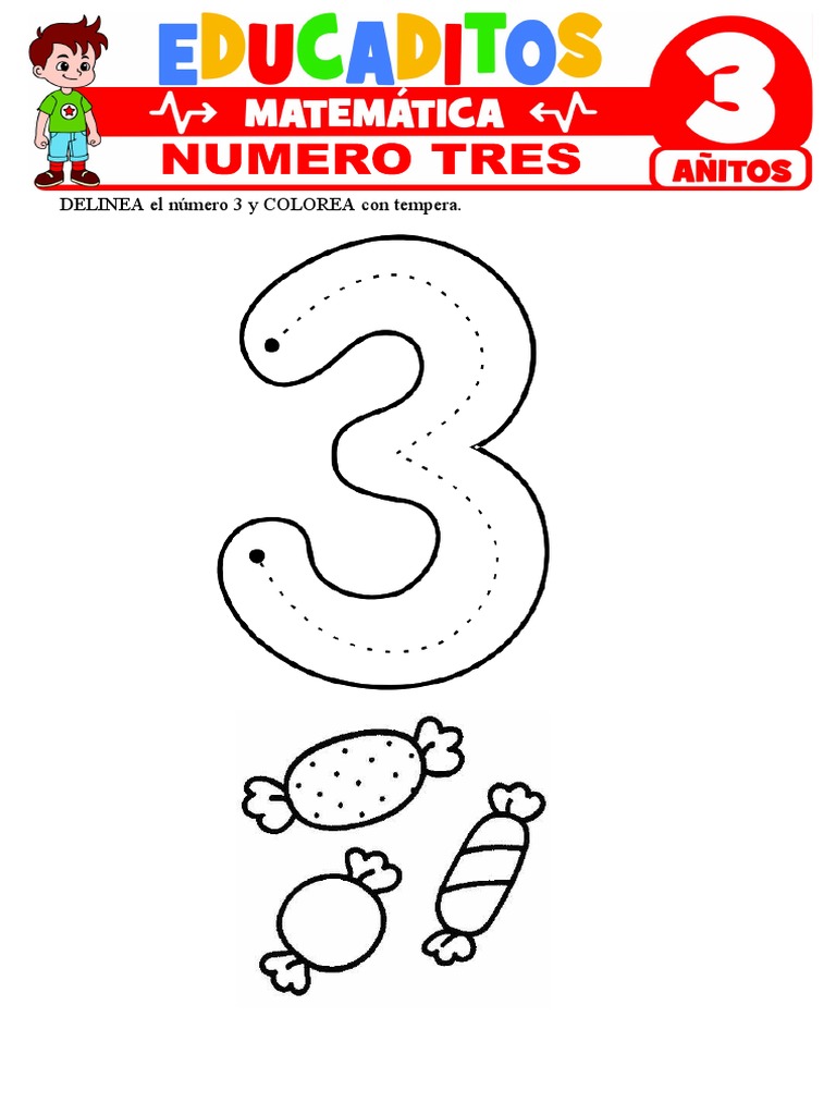 Actividades educativas con el número 3 | PDF