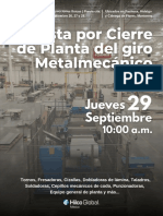 Brochure Cierre Planta Giro Metalmecánico