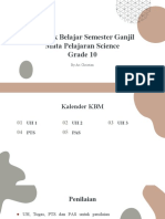 Kontrak Science Grade 10