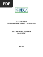 Atlantic RBCA EQS Rationale and Guidance Document July 2021