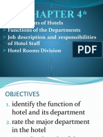 Chapter 4 Organizational Set Up of A Hotel