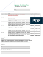 Bi Monthly Task Tracker Ferdinand Viray