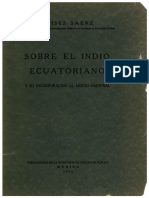 Libro - Saenz Sobre El Indio Ecuatoriano